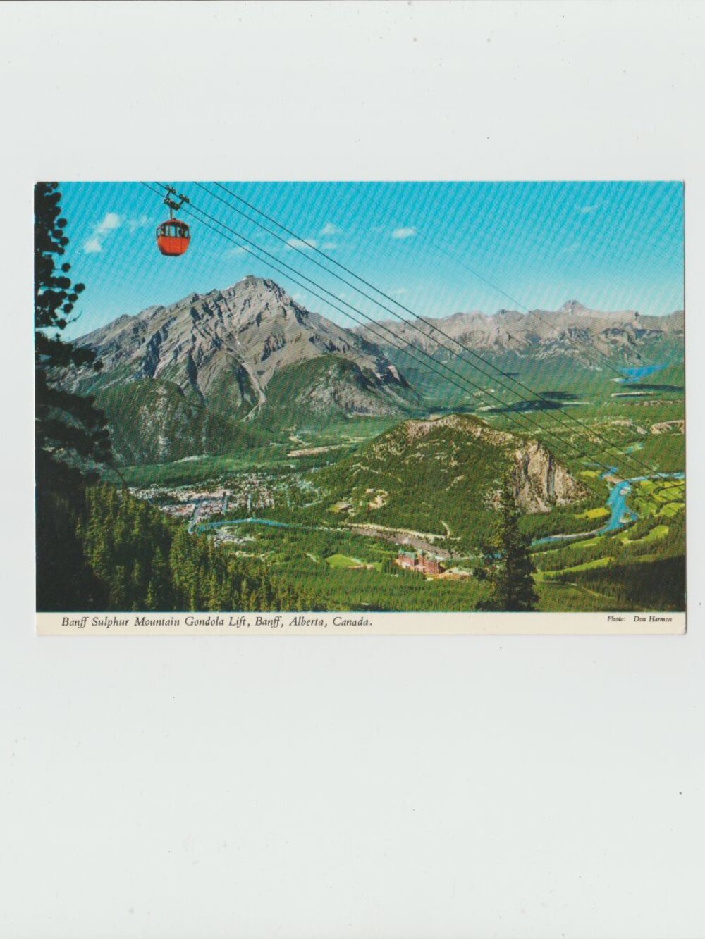 Vintage Postcard Baff Sulphur Mountain Gondola Lift Banff, Alberta  Postcard